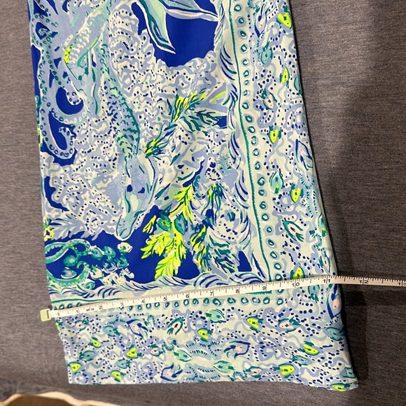 NWOT LILLY PULITZER Bal Harbour Palazzo Pull-on Pants Blue Current Sea Siren - Picture 6 of 11